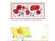 Counted Cross Stitch Kit Embroidery Set 14CT Beautiful Flower 79*37cm Home Decor
