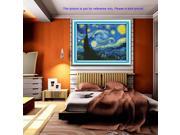 Counted Cross Stitch Kit Embroidery Set 14CT Starry Night 47 * 37cm Home Decor