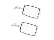 CHROME MOTORCYCLE MOTORBIKE SILVER REARVIEW MIRRORS REAR VIEW SIDE MIRROR 10MM