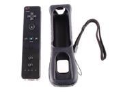 Black Wireless Remote Controller with Silicone Case For Nintendo Wii New