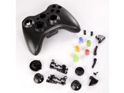 Full Complete Replacement Shell For Microsoft Xbox 360 Wireless Controller Black