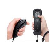 Black Remote Nunchuck Controller Set Case Wrist For Nintendo Wii New