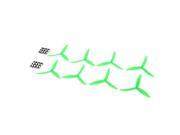 4 Pairs 5030 5*3 3 Blade Prop CW CCW Propeller for RC 250 F330 Quadcopter Green