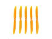 5Pcs 8060 8*6 Spare Orange Propeller Prop for RC Airplane Aircraft Brand New