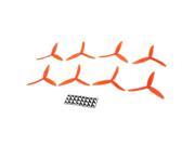 4 Pairs 5030 5*3 3 Blade Prop CW CCW Propeller for RC 250 F330 Quadcopter Red