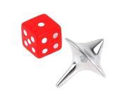 INCEPTION TOTEM ACCURATE SPINNING TOP ZINC ALLOY SILVER Dice BAG