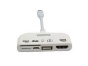MHL USB OTG HUB Card reader Adapter Connection Kit for Galaxy S3 S4 Note2 3