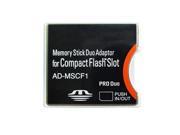 Sony Memory Stick Duo Adapter MS to Compact flash CF Type II Adapter AD MSCF1