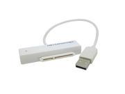 USB 2.0 to 7 15 22Pin 2.5 inch SATA Hard Disk Drive Adapter Cable 20cm White