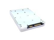 1.8 Micro SATA 16pin SSD to 7mm 2.5 SATA 22pin hard disk case Enclosure White