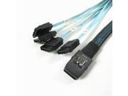 MINI SAS 4i SFF 8087 36Pin To 4 SATA 7Pin HDD cable 100cm SAS RAID CABLE