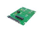 50mm mini PCI E mSATA SSD to 9.5mm 2.5 SATA 22pin hard disk case Enclosure WH