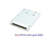 Mini PCI E mSATA PSATA to 2.5 IDE 44pin Hard Disk Case Enclosure White For Dell