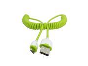 Green Micro USB stretch DATA SYNC CHARGE CABLE FOR Galaxy S3 note2 S4 i9500