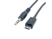 Micro USB Male to Stereo 3.5mm Male Car AUX Out Cable for Galaxy s5 i9600