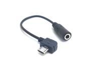 Micro USB Female Jack To 3.5mm Stereo Female Audio Adapter Cable For Nokia