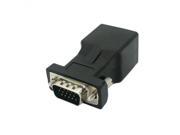 Extender VGA RGB HDB 15p Male to LAN CAT5 CAT6 RJ45 Network Cable Female Adapter