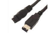 9 p to 6 p BETA FireWire 800 FireWire 400 1394 Cable IEEE 1394B 1.8m Black