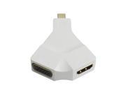 Mini DisplayPort 1.2 Thunderbolt to VGA HDMI Combo Adapter 2 in 1 for Apple