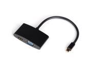 Mini DisplayPort DP Thunderbolt to VGA HDMI Adapter cable 2 in1 for Apple Mac