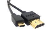 3mm super soft thin Micro HDMI to HDMI Cable for Moto Mobile phone tablet 1m