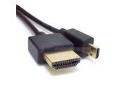 3mm Super Soft thin Micro HDMI to HDMI Cable for Moto Mobile Phone Tablet 100CM