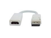 DP 069 WH DisplayPort DP 1.2 to HDMI 1.4 Adapter with Audio support 3D White