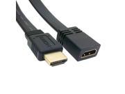 1080p HDTV HDMI A Type 19PIN Male to Hdmi Female Extension Cable 50cm