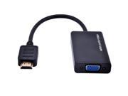 HDMI to VGA output adapter with USB Power Audio Video For projector monitor Zine