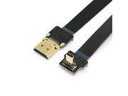 90 Degree Up Angled FPV Micro HDMI Male to HDMI Male FPC Flat Cable 20cm