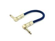Mono 6.35mm 1 4 inch TS Male to Male 90 Degree Right Angled Audio Cable 20cm