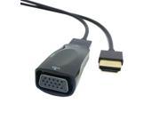 HDMI Female toVGA Female output Video adapter with 3.5mm Audio HDMI Cable For PC