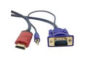 HDMI Male to VGA Male RCA Audio HDMI to VGA Video Converter cable 3m 10ft