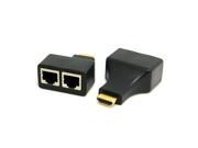 HDMI Over 30m RJ45 CAT5e CAT6 UTP LAN Ethernet Balun Extender HD 1080P 3D HDTV