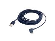 Left angled 90 degree Micro USB Male to USB Data Charge Cable for Phone 5m Black