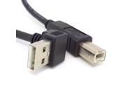 New Down angled 90° USB 2.0 Male to B type Male Printer scanner HDD cable 1.8m