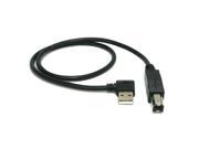 90°Right Angled USB2.0 A type Male to B Type Male Printer Scanner HardDisk cable