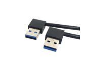 USB 3.0 Type A Male 90 Degree Left Angled to Right Angled Extension Data Cable