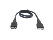 Black Micro USB3.0 to Micro USB OTG Host Cable for Note3 i9600 Flash Disk SSD