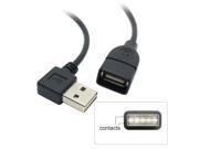 USB 2.0 Male to Female Extension Cable 100cm Reversible Design Left Right Angled