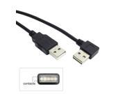 USB 2.0 Male to Male Data Cable 100cm Reversible Design Left Right Angled 90D