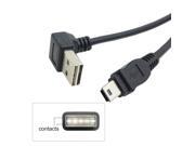 USB 2.0 Male to Mini USB 5Pin Male Cable 100cm Reversible Design Up Down Angled