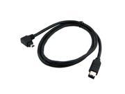 90D IEEE 1394 6P male to 4P Right angled male Firewire 400 ilink DV DC Cable