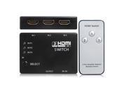 3 Ports HDMI 1.3b 1080p HDTV Splitter Switcher 3 x 1 Auto Switch 3 In 1 Out