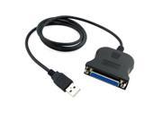 USB To Printer DB25 25Pin Parallel Port Connecting Cable Adapter IEEE 1284 80cm