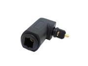 3.5mm90°Right Angled Optical Audio extension Adapter Regular Toslink Jack toPlug