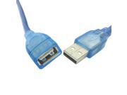 Super Speed USB 2.0 Amale to Female Extension Cable Blue color With ferrite Core