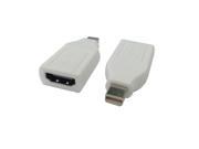 White Mini DisplayPort DP HDMI Audio video Adapter for Macbook and Thundebolt