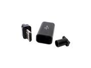 DIY Micro USB Type B Male 5Pin four piece assembly Connector black color 10 set