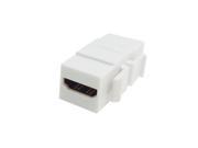 HDMI 1.4 Snap in Female to Female F F Keystone Jack Coupler Adapter White